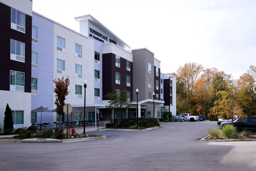 Townplace Suites by Marriott hotel exterior.